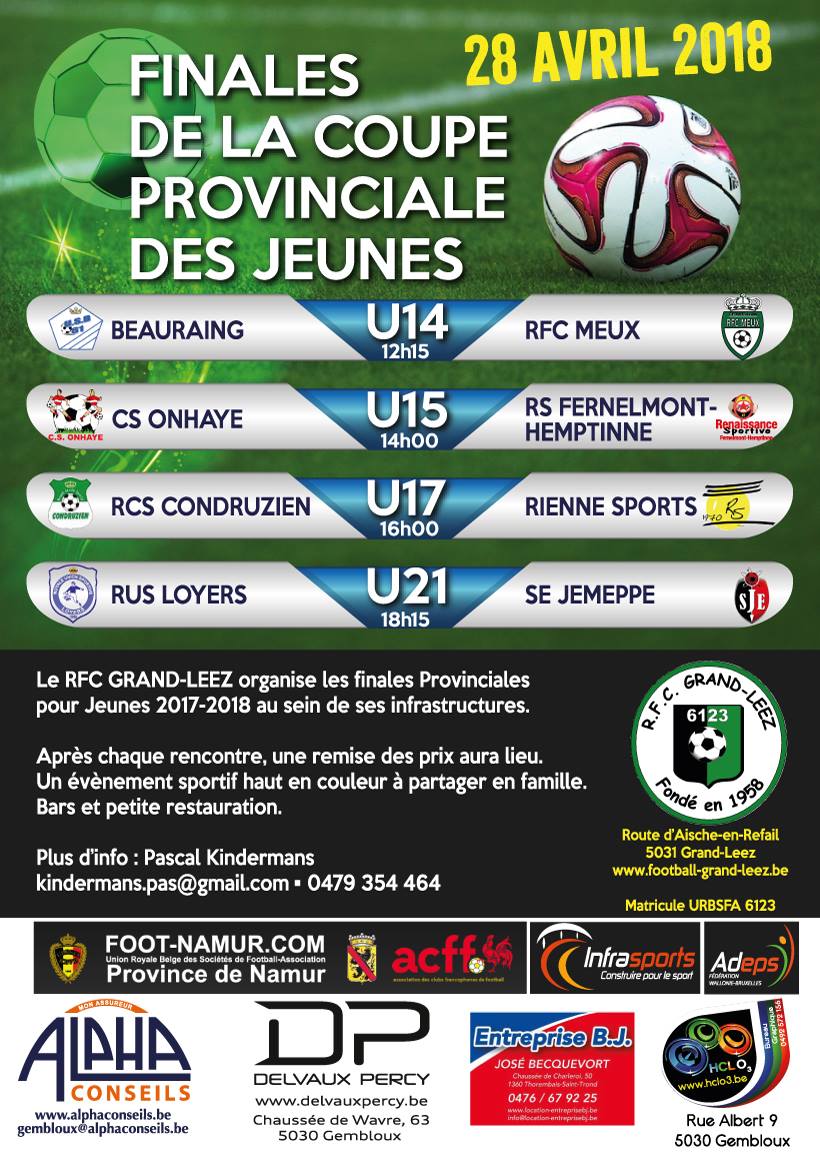 Finale coupe province jeunes 2018