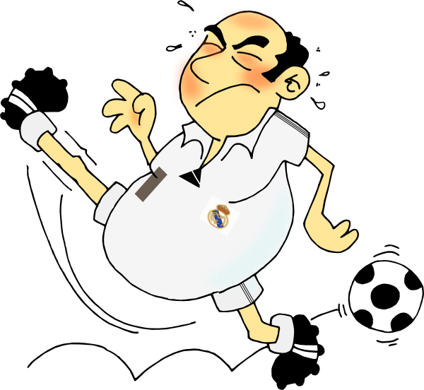 Old soccer player clip art 595059